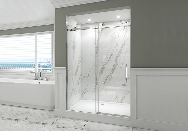 EX-822 10MM 60x76 inç Otel için Sürgülü duş kapısı
