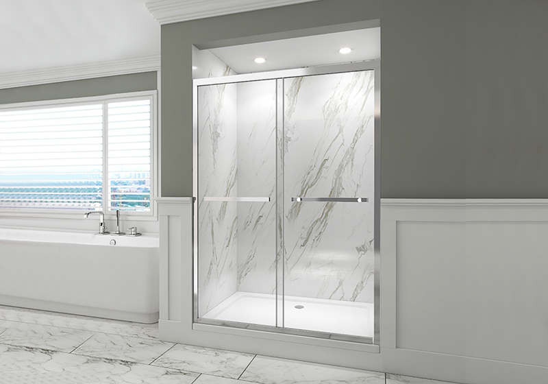 EX-902 8MM 60 x 76 inç Otel için Sürgülü duş kapısı